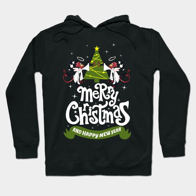 Helluva Boss - Merry Christmas and Happy New Year! Hoodie by rentaire